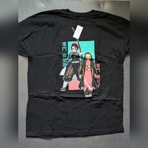 Black Anime Graphic T-Shirt